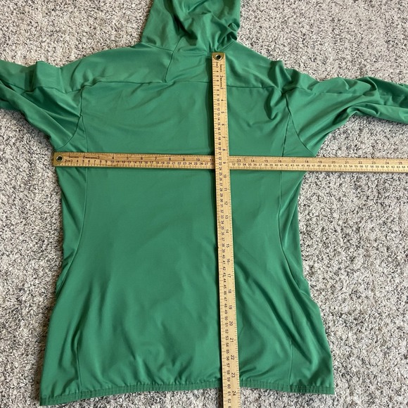 Arc'teryx Womens Jacket Medium Green Hoodie Full Zip Lightweight Polyester - Picture 8 of 10